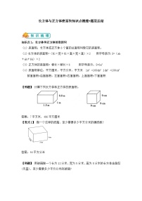 小学数学苏教版六年级上册长方体和正方体的表面积精品练习