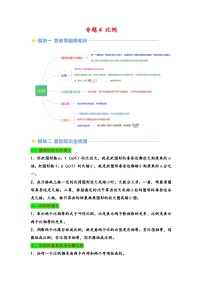 2024年小升初数学暑假专题训练 专题4 比例（苏教版）