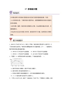 2024年五升六数学暑假专题训练 专题07：折线统计图（人教版）