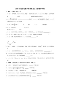 2024年河北省衡水市故城县小升初数学试卷附答案解析