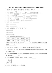 2023-2024学年广西南宁市横州市四年级（下）期末数学试卷