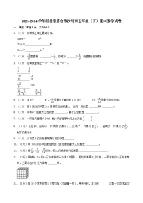 2023-2024学年河北省邢台市沙河市五年级（下）期末数学试卷