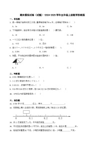 期末模拟试卷（试题）-2024-2025学年五年级上册数学苏教版