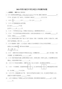 [数学]2024年四川省巴中市巴州区小升初真题数学试卷(有答案)