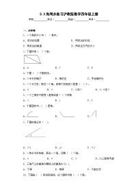 小学数学沪教版 (五四制)四年级上册角精品一课一练