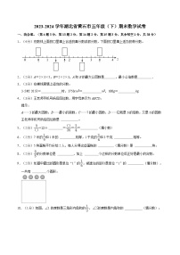 2023-2024学年湖北省黄石市五年级（下）期末数学试卷