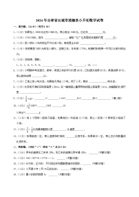 2024年吉林省白城市通榆县小升初数学试卷