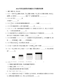 2024年河北省邢台市威县小升初数学试卷