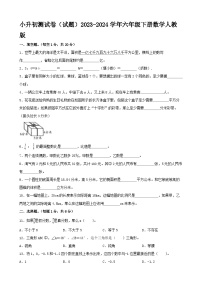 小升初测试卷（试题）-2023-2024学年六年级下册数学人教版