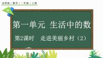 小学数学北师大版（2024）一年级上册（2024）第一单元 生活中的数走进美丽乡村课前预习课件ppt