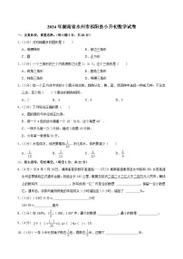 2024年湖南省永州市祁阳县小升初数学试卷