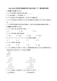 2023-2024学年四川省绵阳市北川县五年级（下）期末数学试卷