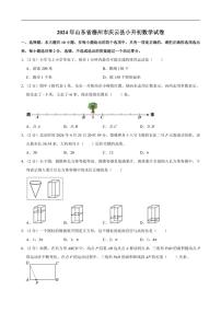 [数学]2024年山东省德州市庆云县小升初真题试卷(有答案)