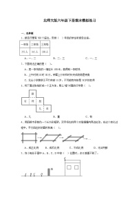 期末模拟练习（试题）-2024-2025学年北师大版六年级下册数学