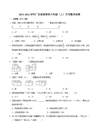 2023-2024学年广东省深圳市六年级（上）第二次月考数学试卷