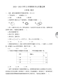 河南省郑州市新郑市2023-2024学年六年级上学期期末数学试题