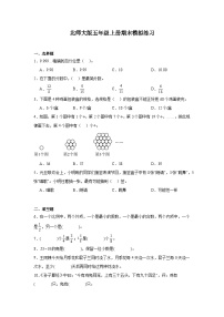 期末模拟练习（试题）-2024-2025学年五年级上册数学北师大版