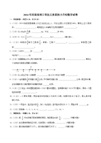 2024年河南省周口市沈丘县某校小升初数学试卷