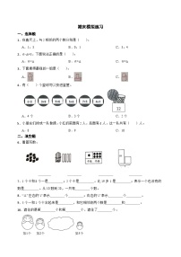 期末模拟练习（试题）-2024-2025学年一年级上册数学人教版