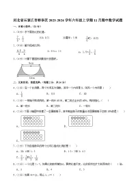 河北省石家庄市裕华区2023-2024学年六年级上学期11月期中数学试题