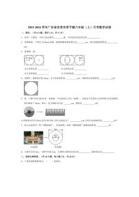 [数学]2023～2024学年广东省东莞市常平镇六年级(上)月考试卷(有答案)