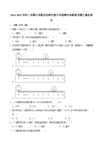 2024-2025学年上学期小学数学北师大版六年级期中必刷常考题之圆的周长