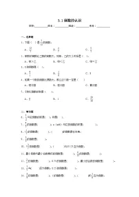 小学数学人教版（2024）六年级上册1 倒数的认识练习题