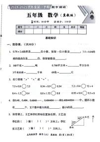 河北省石家庄市桥西区2024-2025学年五年级上学期期中数学试题