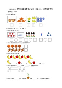 河南省南阳市方城县2024-2025学年一年级上学期月考数学试卷