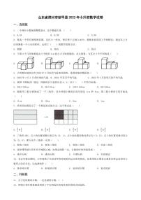 安徽省蚌埠市怀远县2023年小升初数学试卷 _学生用卷(答案含解析)