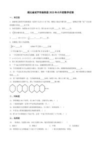 湖北省襄阳市襄城区2023年小升初数学试卷 _学生用卷(答案含解析)