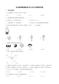 重庆市两江新区2023年小升初数学试卷 _学生用卷(答案含解析)