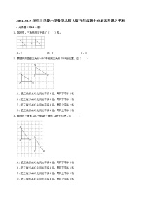 2024-2025学年上学期小学数学北师大版五年级期中必刷常考题之平移