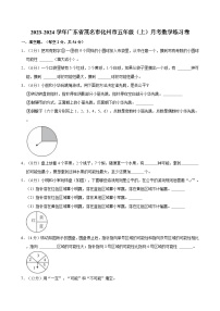 2023-2024学年广东省茂名市化州市五年级（上）月考数学练习卷