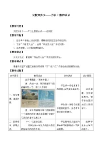 小学数学青岛版（2024）四年级上册一 大数知多少——万以上数的认识教学设计