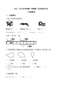 陕西省安康市汉滨区多校2024-2025学年二年级上学期11月期中数学试题