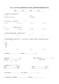 2024～2025学年山东青岛李沧区三年级(上)期中数学试卷(青岛版 考试)[原题+解析]