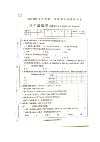 河南省周口市项城市2024-2025学年三年级上学期期中素质测评数学试卷