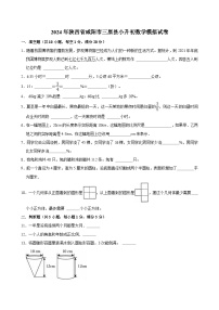 2024年陕西省咸阳市三原县小升初数学模拟试卷