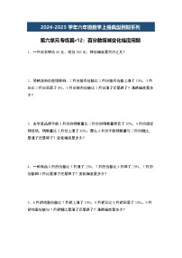 第六单元专练篇·12：百分数增减变化幅度问题-2024-2025学年六年级数学上册典型例题系列（原卷版+解析版）人教版