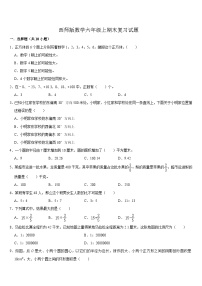 期末复习试题（试题）-2024-2025学年六年级上册数学西师大版