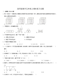 期末复习试题（试题）-2024-2025学年五年级上册数学西师大版