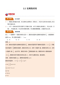 北师大版（2024）比例的应用学案及答案