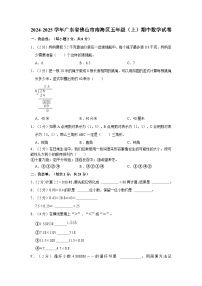 广东省佛山市南海区2024-2025学年五年级上学期期中数学试卷