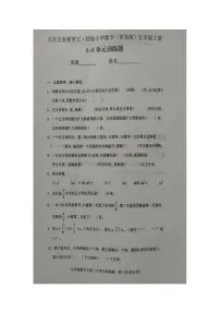 山东省泰安市肥城市2024-2025学年五年级上学期期中数学试卷