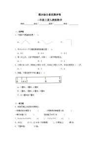 期末综合素质测评卷（试题）-2024-2025学年二年级上册数学人教版