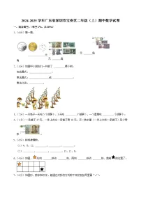 广东省深圳市宝安区2024-2025学年二年级上学期期中数学试卷