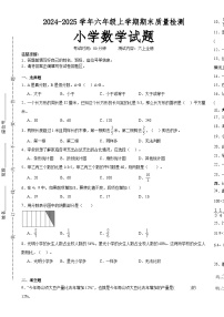 期末培优高频易错押题卷(试题)-2024-2025学年六年级上册数学人教版A3版-A4