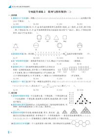 专项提升训练2 数列与图形规律(二)-【鼎尖小考】小学数学总复习名校题库