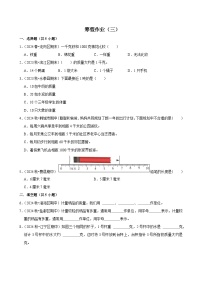 寒假作业（试题）2024-2025学年三年级上册数学 人教版（三）